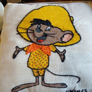 Vintage Speedy Gonzales throw pillow